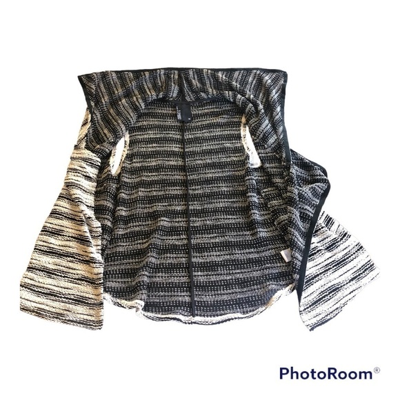 Anthropologie Dolan Mimeo Draped Tweed Knit Sleeveless Open Cardigan Sweater XS - Picture 7 of 12